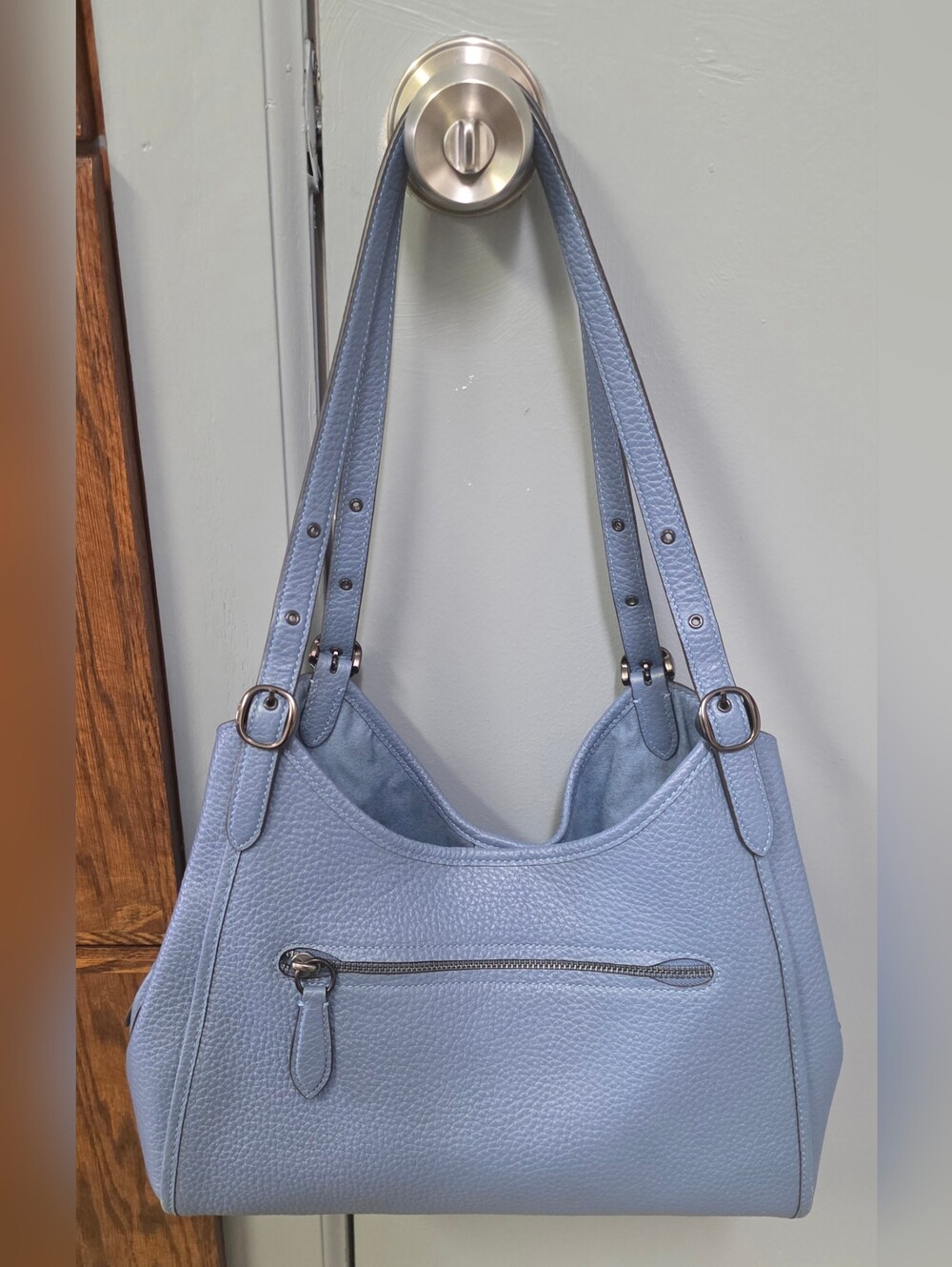 Coach Lori Pebbled Leather Shoulder Bag EUC - Picture 6 of 14